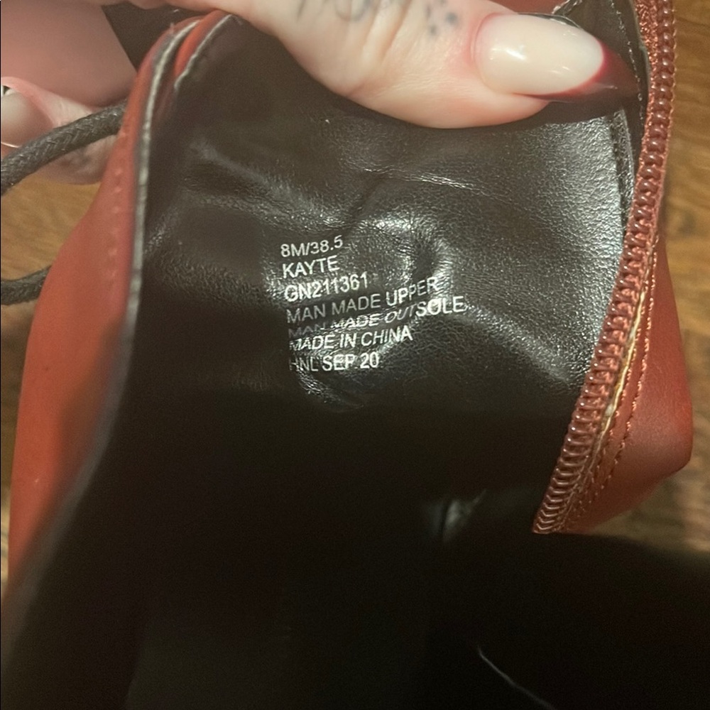 Bcbgeneration Kayte Platform Combat Boots Burgundy - image 2